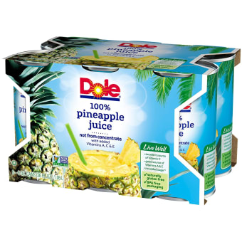 Dole Pineapple Juice - 6x 6oz Cans