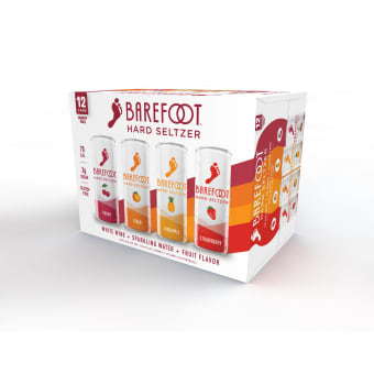 Barefoot Wine Hard Seltzer Variety Pack - 12x 250ml Cans