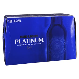 Bud Light Platinum Beer - 18 bottles / 12oz