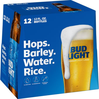 BUD LIGHT 12 OZ 12PK BTL