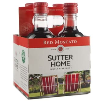 Sutter Home Red Moscato - 4 bottles / 187mL
