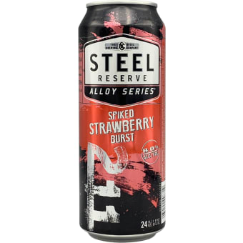 Steel Reserve Spiked Strawberry Flavored Malt Beverage - 1 can / 24oz
