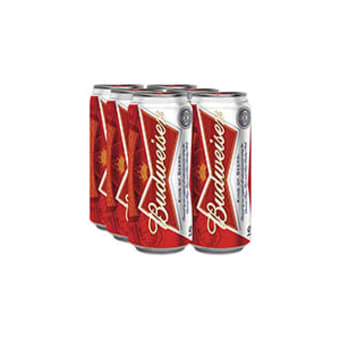 Budweiser 6 pack 16 oz can