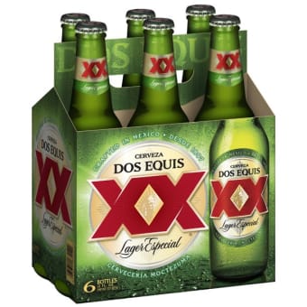 XX Lager 6 pack bottle