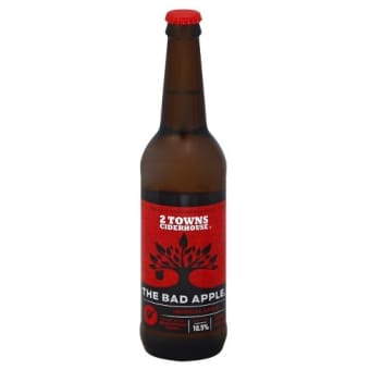 2 Towns The Bad Apple Imperial Apple Cider 16.9oz Bottle