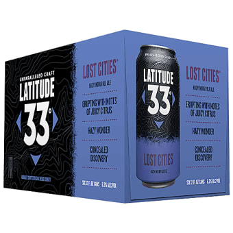Latitude 33 Lost Cities 6 pack can