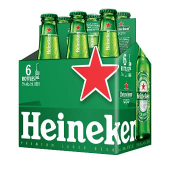 Heineken 6 pack bottle