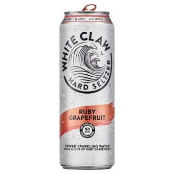 WHITE CLAW RUBY GRAPEFRUIT 19.2OZ