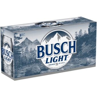 Busch Light Beer - 18 cans / 12oz