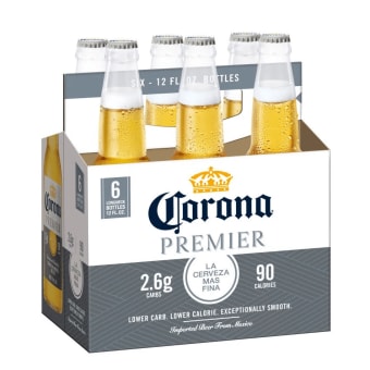 Corona Premier Light Beer - 6 bottles / 12oz
