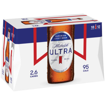 Michelob Ultra Light Beer - 18 bottles / 12oz