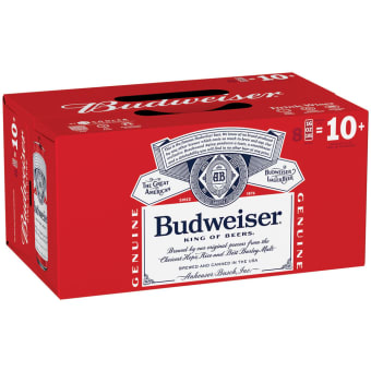 Budweiser Pale Lager - 8 cans / 16oz