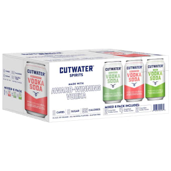 Cutwater Vodka Soda Mixed Pack - 8 cans / 12oz