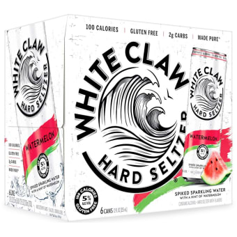 White Claw Watermelon Hard Seltzer - 6 cans / 12oz
