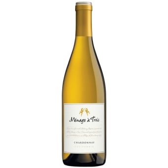 Menage A Trois White Wine Chardonnay - 750mL Menaage a Trois