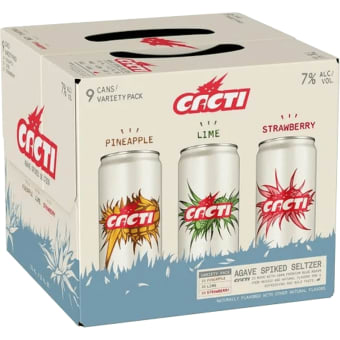 Cacti Agave Spiked Seltzer - 9 cans / 12oz