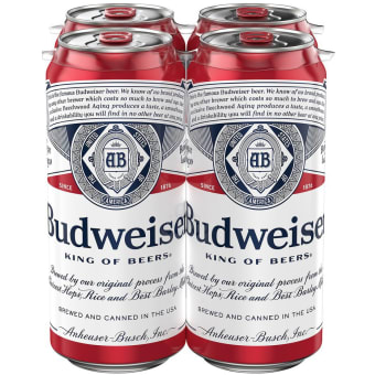 Budweiser - 4 cans / 16oz