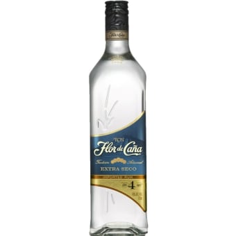 Flor De Caña Extra Dry 4 Year Old White Rum - 750mL Flor de Caña