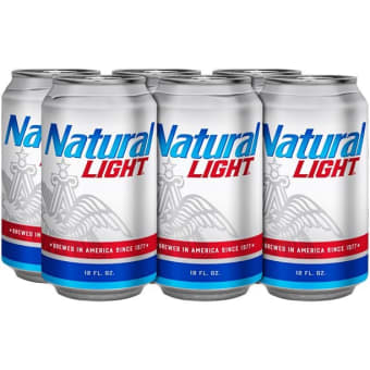 NATURAL LIGHT CAN 6PK 12oz