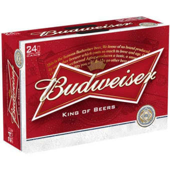BUDWEISER 12 OZ 24PK CAN