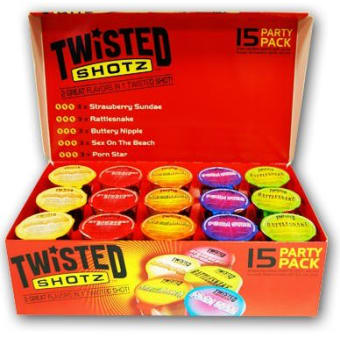TWISTED SHOTZ VARIETY 15PK 100ML