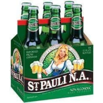 St. Pauli Non-alcoholic 6 pack 6 pack bottles