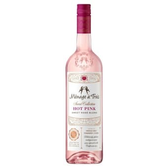 Menage A Trois Hot Pink Rose - 750mL