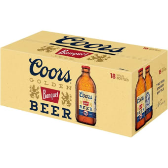 Coors Banquet Lager Beer - 18 bottles / 12oz