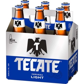 Tecate Cerveza Light - 6 pack bottle / 12oz