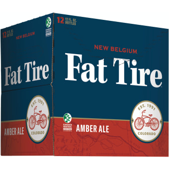 New Belgium Fat Tire Amber Ale - 12 bottles / 12oz