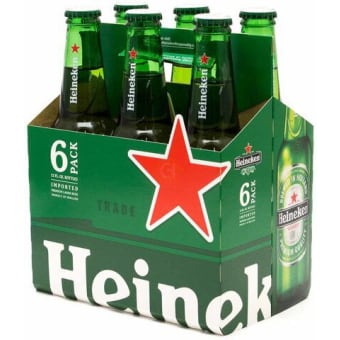 Heineken Lager - 6 bottles / 12oz