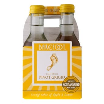BAREFOOT PINOT GRIGIO 4PK 187ml