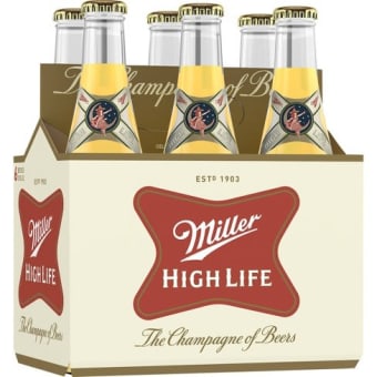 MILLER HIGH LIFE 12OZ 6PK BTL