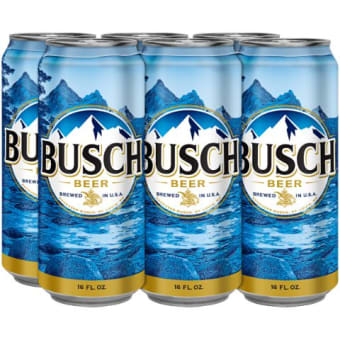 BUSCH CAN 6PK 16oz