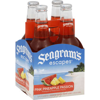 SEAGRAMS ESCAPES PINK PINEAPPLE PASSION 4PK 12 oz