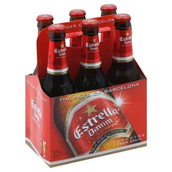 Estrella Damm Barcelona 1876 - 6 pack bottle / 12oz