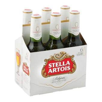 STELLA ARTOIS BOTTLE 6PK 330ML