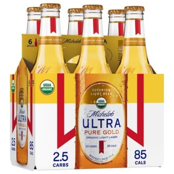 MICHELOB ULTRA PURE GOLD ORGANIC BOTTLE 6PK 12 oz