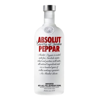 ABSOLUT PEPPAR VODKA 750ML