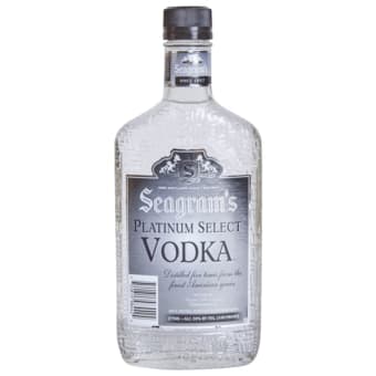 SEAGRAMS PLATINUM VODKA 375ML