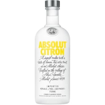 ABSOLUT - CITRON VODKA - .750L
