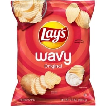 Layâ€™s wavy original 8oz