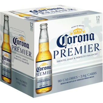 Corona Premier Light Beer - 12 bottles / 12oz