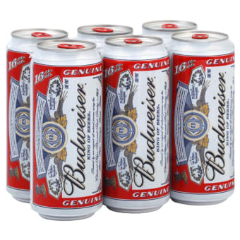 BUD 16 OZ 6PK CANS