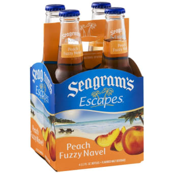 Seagram's Escapes Peach Fuzzy Navel Cocktail - 4 bottles / 11.2oz