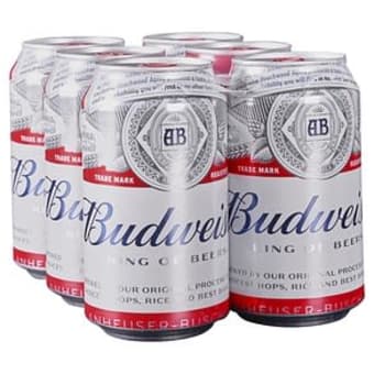 Budweiser 6pack 12oz