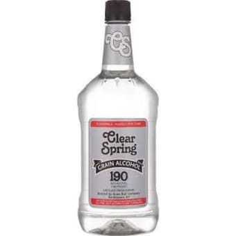 CLEAR SPRINGS 190 GRAIN ALCOHOL 1.75L
