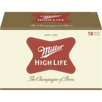 MILLER HIGH LIFE 18PK BOTTLE