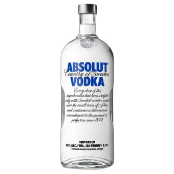 Absolut 80 Proof Vodka - 1.75L