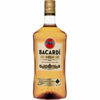 Bacardi 80 Proof Gold Rum - 1.75L